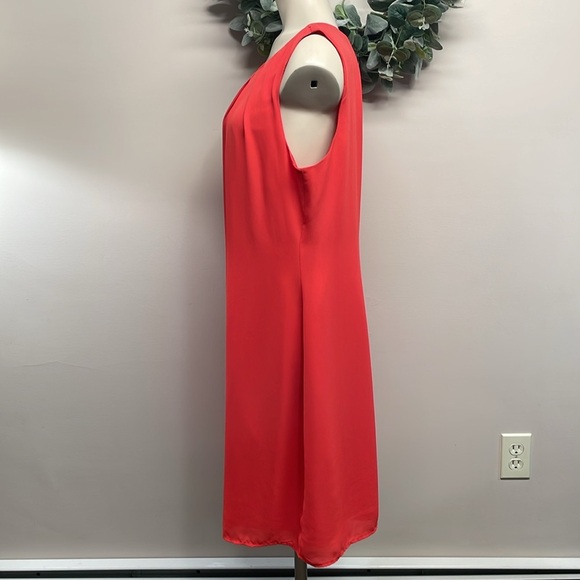 Worthington Red Sleeveless Sheath Dress 14 - Picture 3 of 15